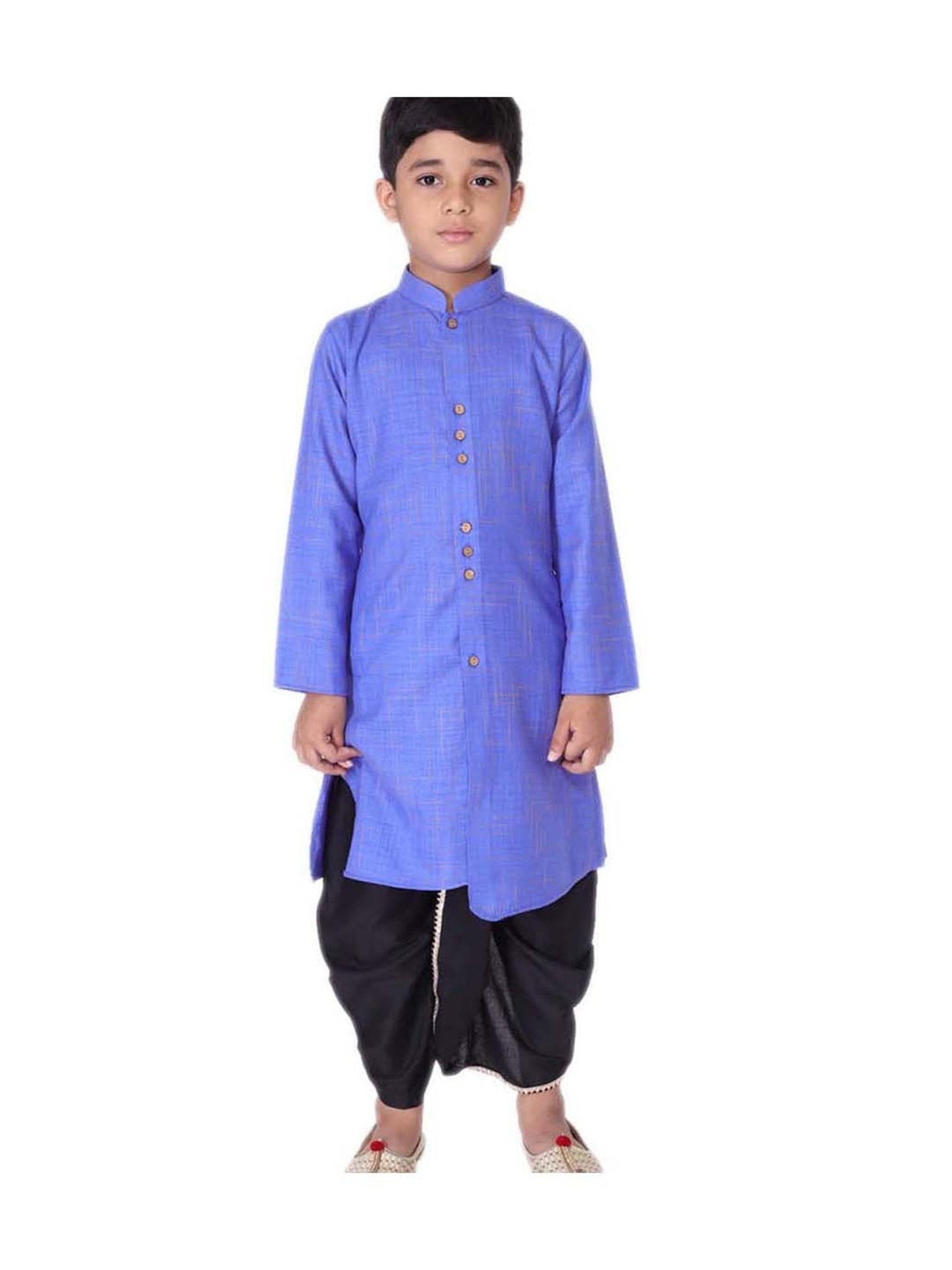 VASTRAMAY Kids Maroon Regular Fit Dhoti