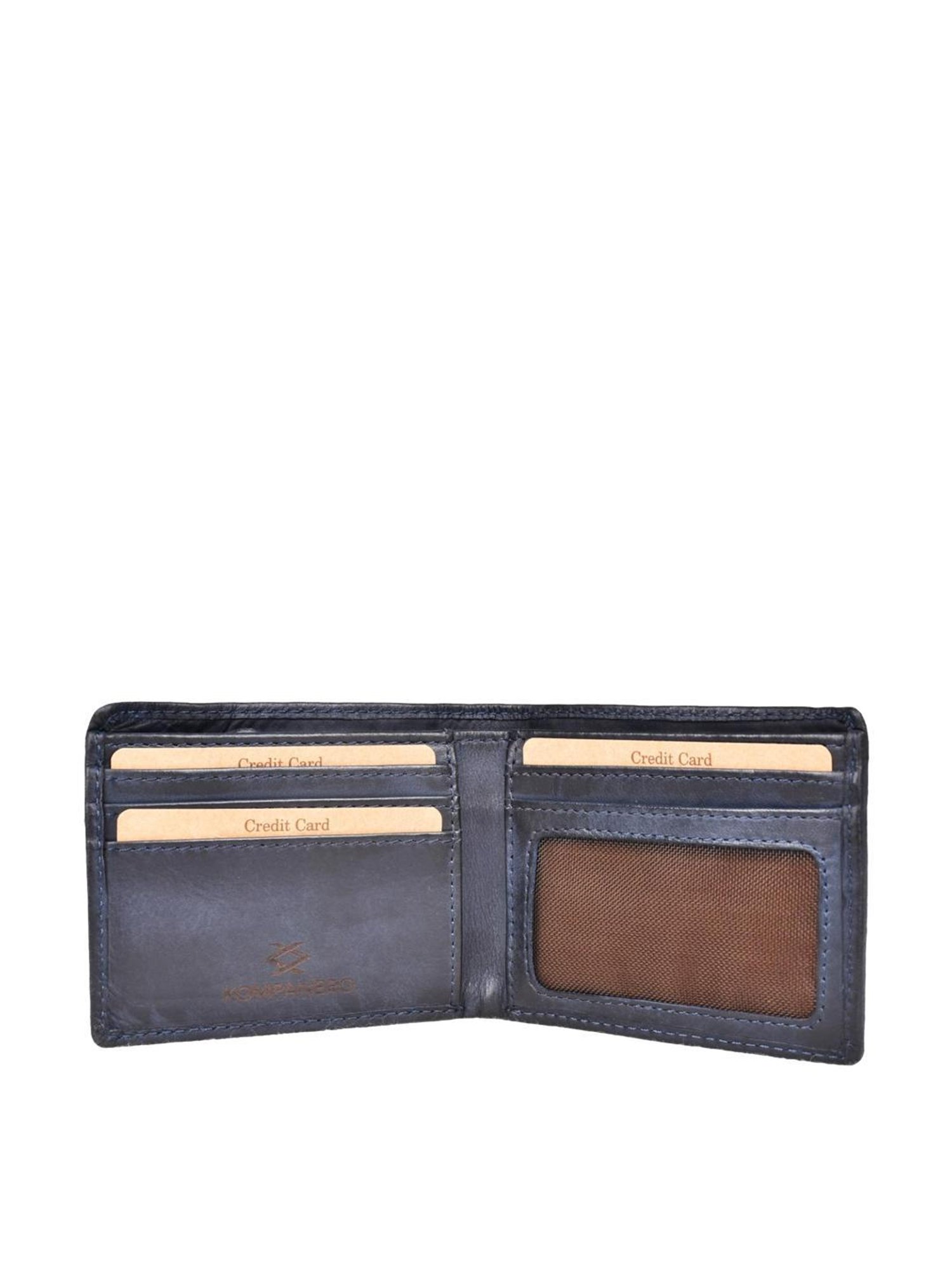 KOMPANERO LINEAGE Blue Solid Bi-Fold Wallet