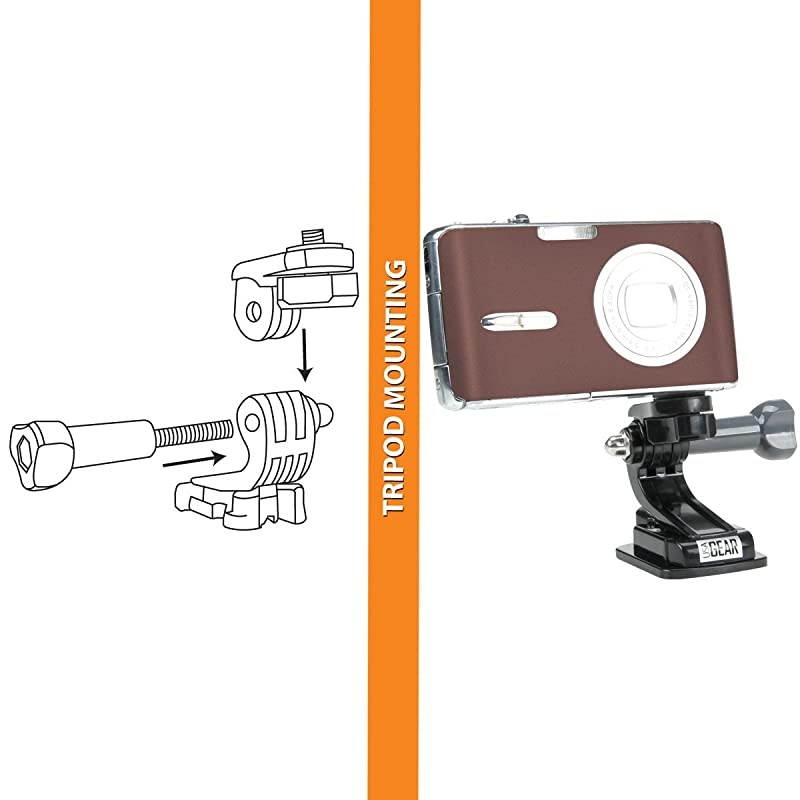 Action Camera Chest Harness Mount with J Hook and Tripod Adapter Works With GoPro Hero6 Black Hero5 BlackSession YI 4K HTC RE Camera Ion Air Pro 3 AKASO EK7000 and More