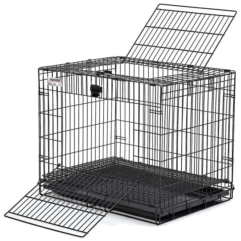 Trixie 2-Story Rabbit Hutch - Medium - Brown/White