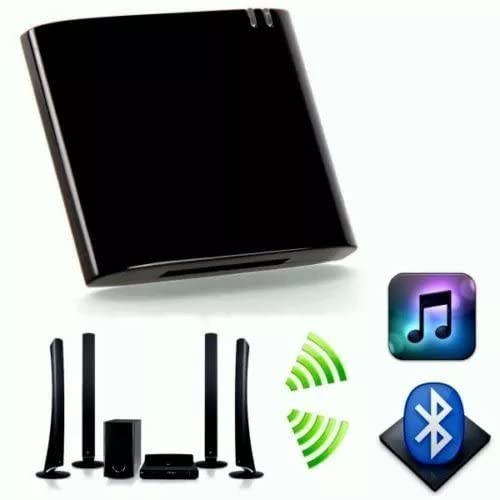 Pandada 30 Pin Bluetooth A2DP Music Receiver Audio Adapter for iPhone iPod iPad, Black