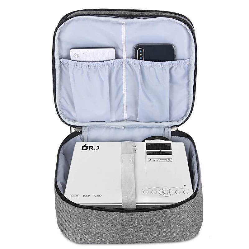 Carrying Bag for DRJ Mini Projector Portable Case for DRJ Projector and Accessories Gray