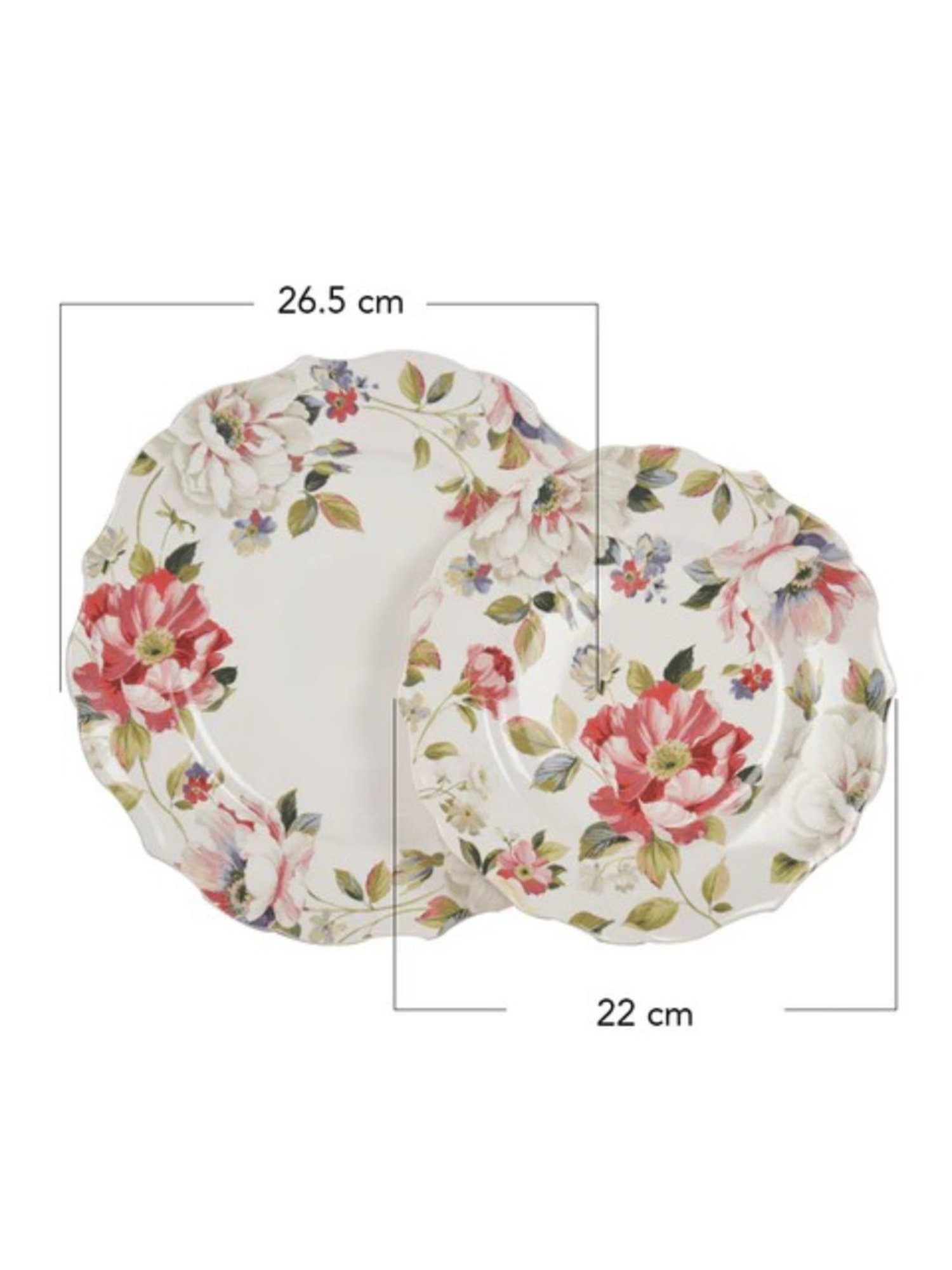 Nestasia Premium Quality Mandala Yellow Spiral Printed Square Shaped Ceramic Plate With Handle