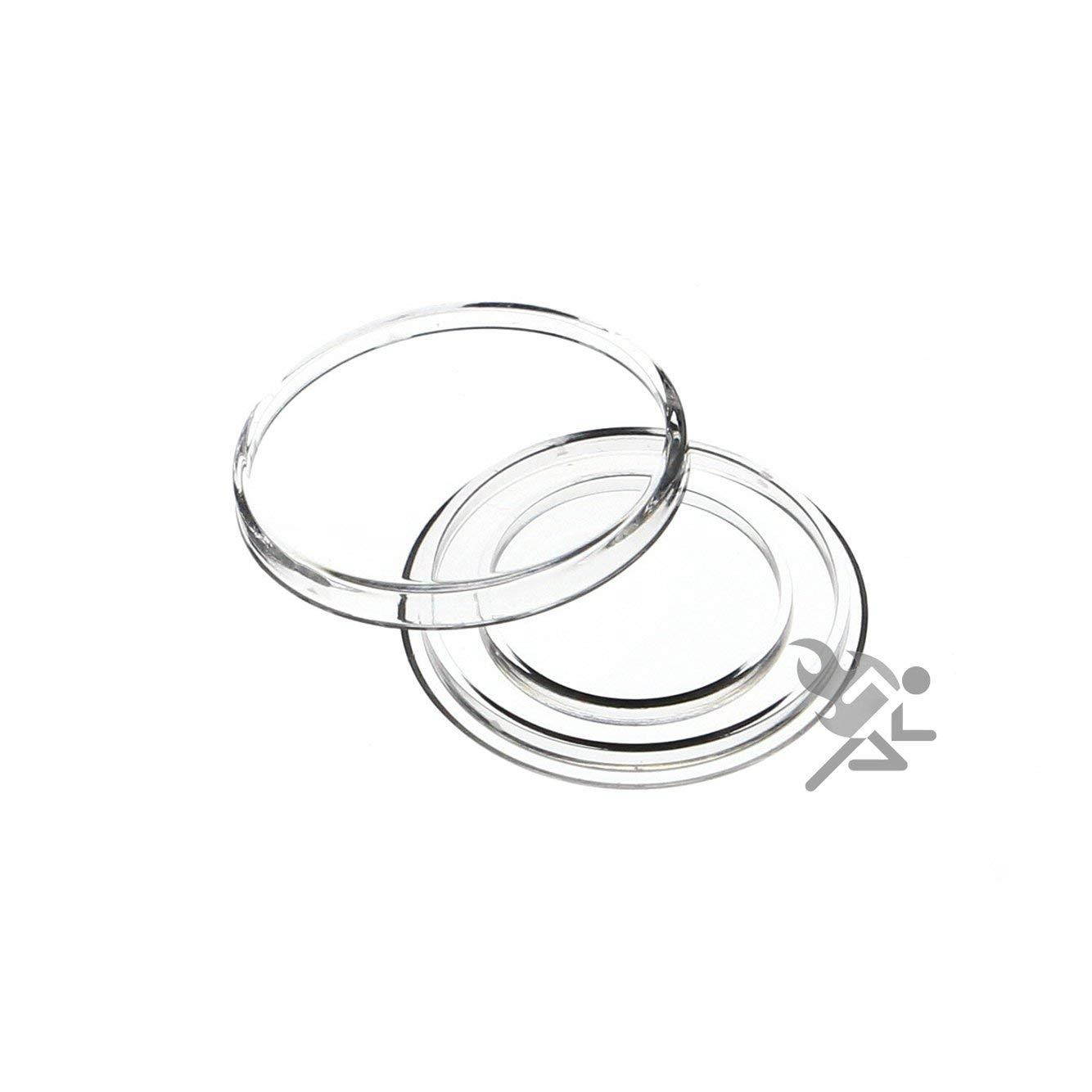 (25) Genuine Air-Tite Coin Holders Brand Direct Fit Coin Capsules Protect your Valuable Silver, Gold, Platinum, Challenge, and Medallion Coins with our Crystal Clear Protective Holders (A-19 (19mm))