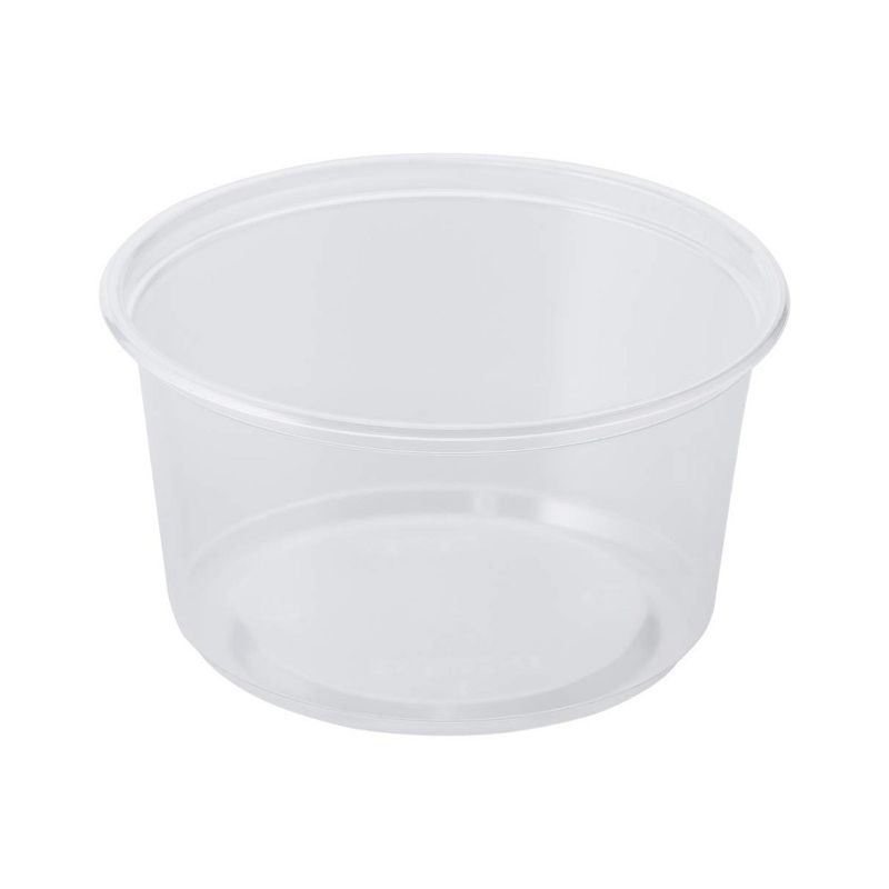 Lollicup Karat 12 Ounce Recyclable Polypropylene Microwave, Dishwasher, and Freezer Safe Round Deli Containers for Hot or Cold Foods (Pack of 500)