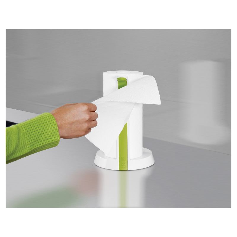 Home Basics  Easy Tear Bamboo Paper Towel Holder with Weighted Base, Natural