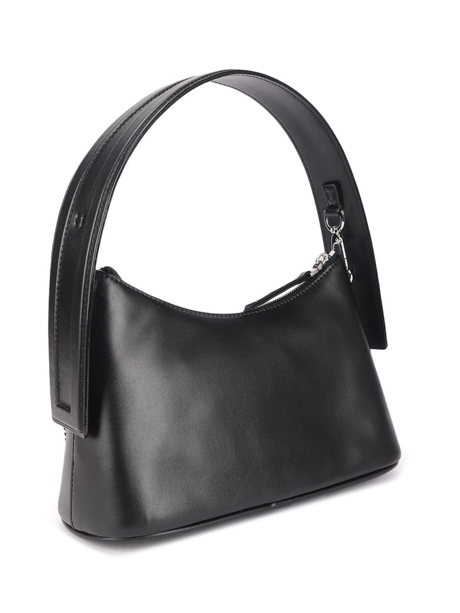 Calvin Klein Black natural Medium Bowler Bag