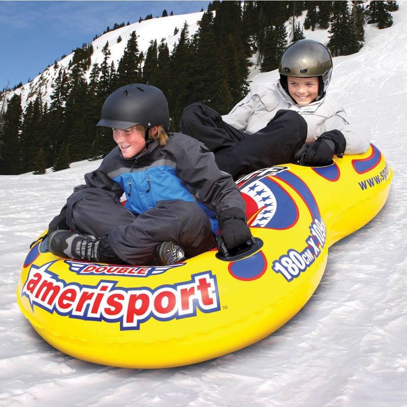 Sportsstuff Inflatable 71" Double Amerisport Snow Tube with Handles | 30-2525