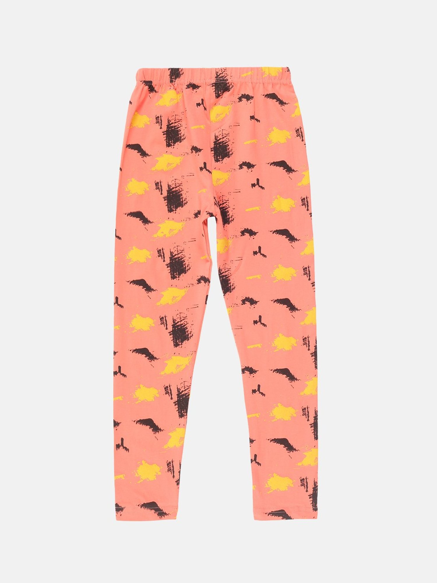 Kiddopanti Girls Multicolor Printed Leggings (Pack Of 3)