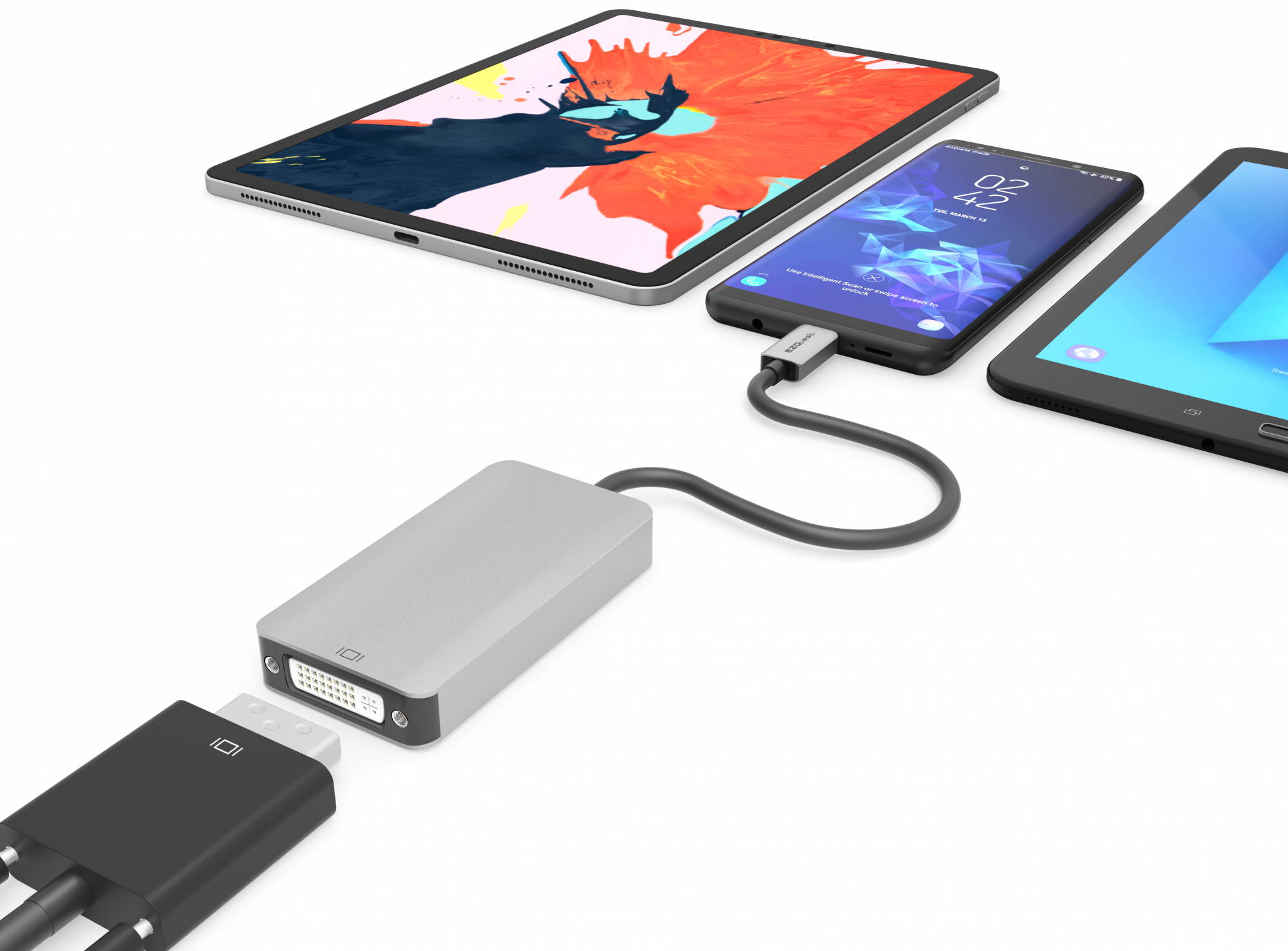 USB-C to Dual Link DVI Adapter (Designed for Apple Cinema Display)