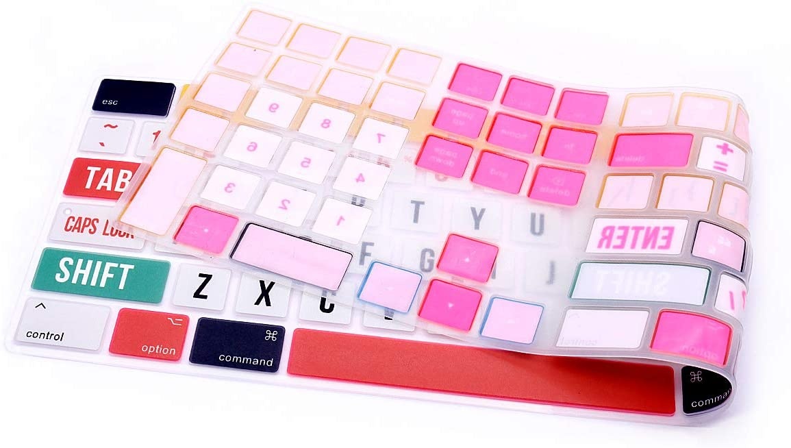 HRH for Apple iMac G6 MB110LL/B and MB110LL/A A1243 Keyboard with Numeric Keypad NumberPad Print with: Creative Big Font Design Silicone Keyboard Skin Cover [US Layout]