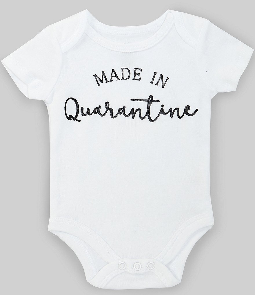 Baby Starters Baby Newborn-6 Months Short-Sleeve Made In Quarantine Bodysuit