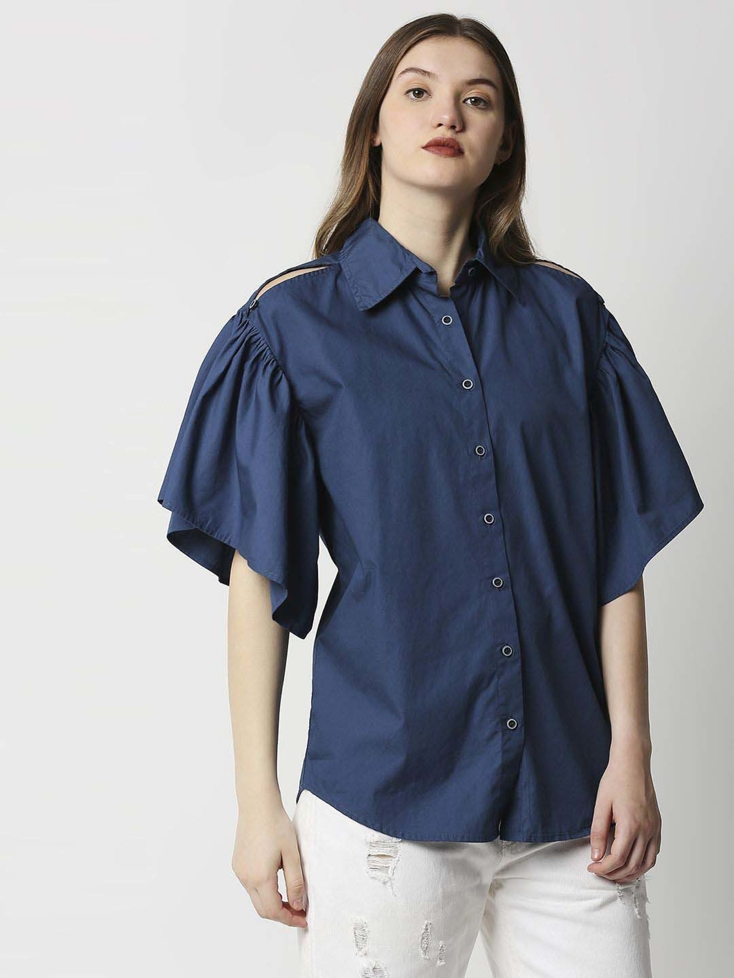 Remanika Blue Pure Cotton Shirt