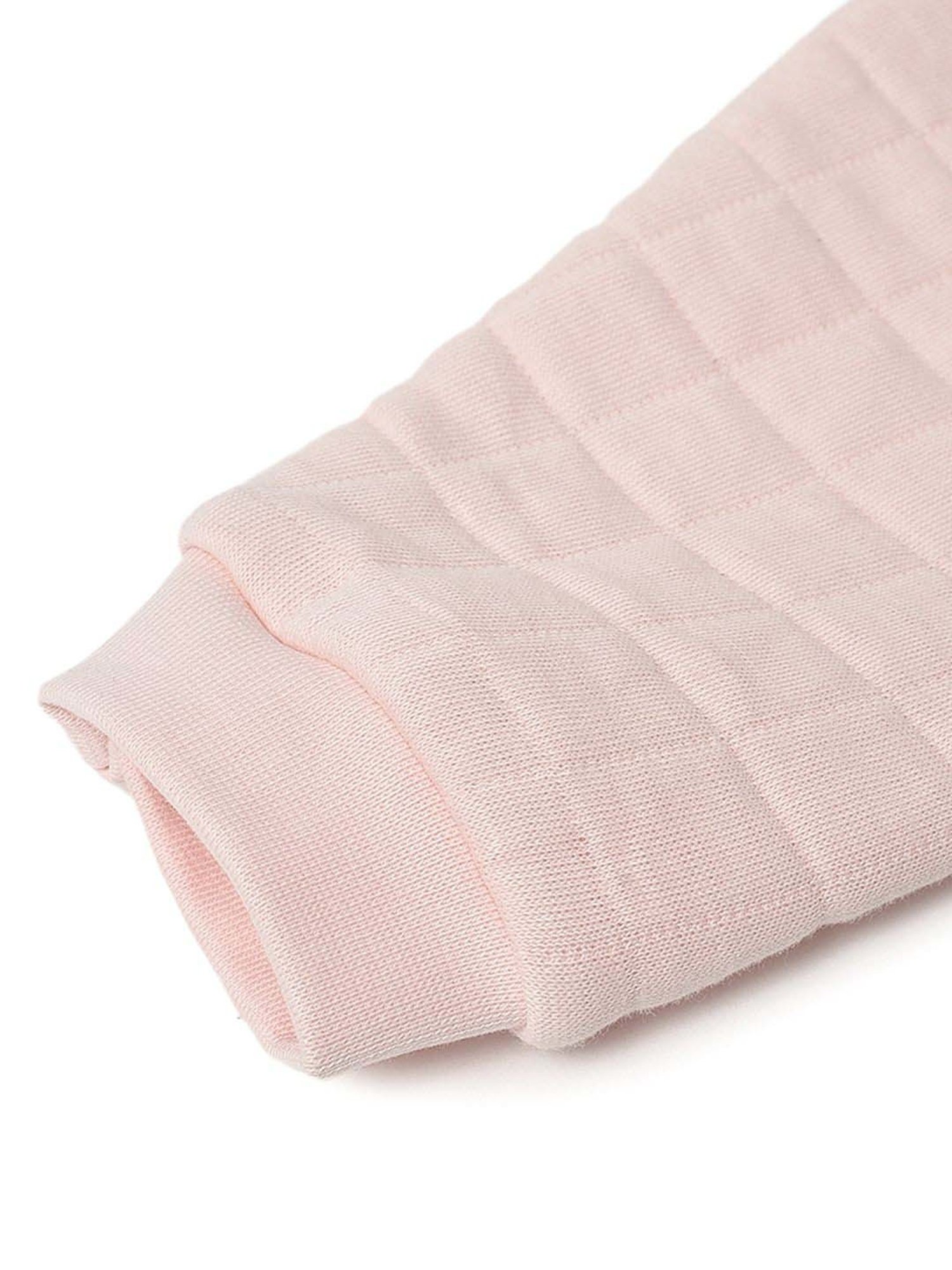 MiArcus Girls Pink Regular Fit Full Sleeves Sleepsuit