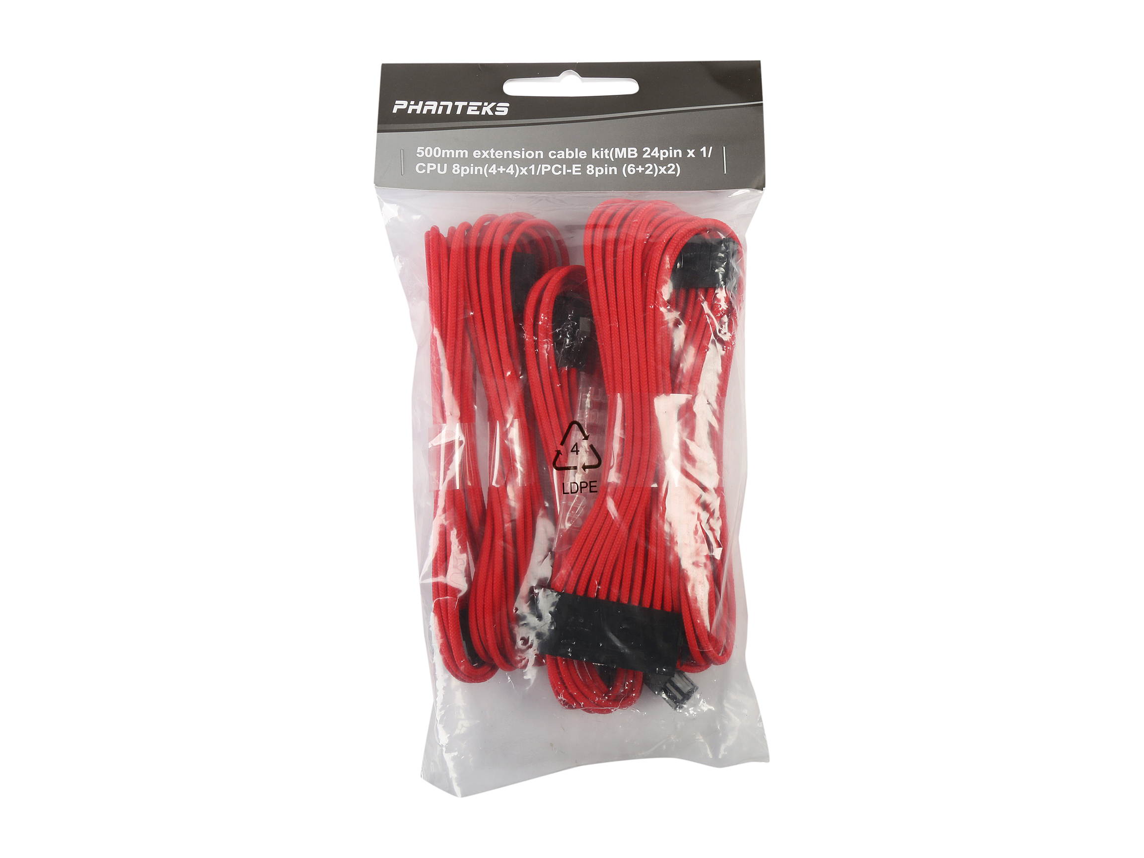 Graphics Card 6+2Pin 8Pin Male to Male Adapter Power Cable for Great Wall Dragon Module Power Supply with Net Cover,Black,about 58cm