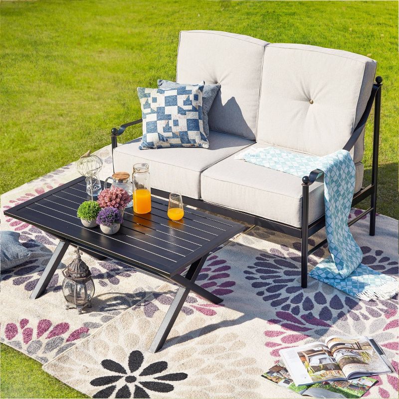 2pc Loveseat Patio Seating Set - Patio Festival