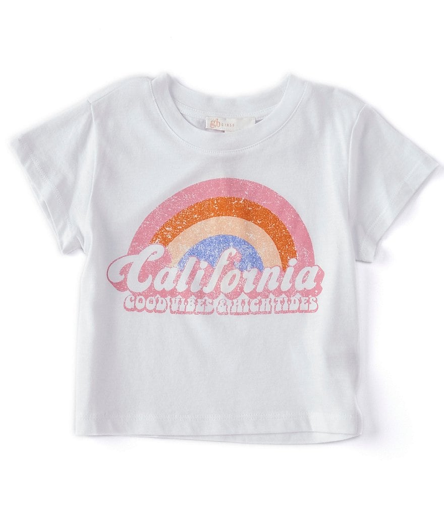 GB Girls Little Girls 2T-6X California Short Sleeve Tee
