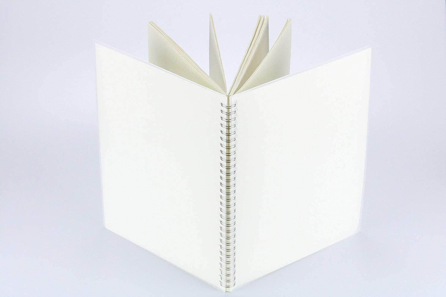 Miliko Transparent Hardcover A5 Ruled Wirebound/Spiral Notebook/Journal Set-2 Per Pack, 8.27"x5.67"(Ruled)