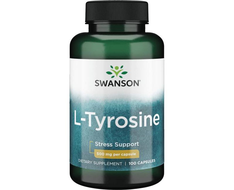 Swanson L-Tyrosine 500 mg 100 Capsules.