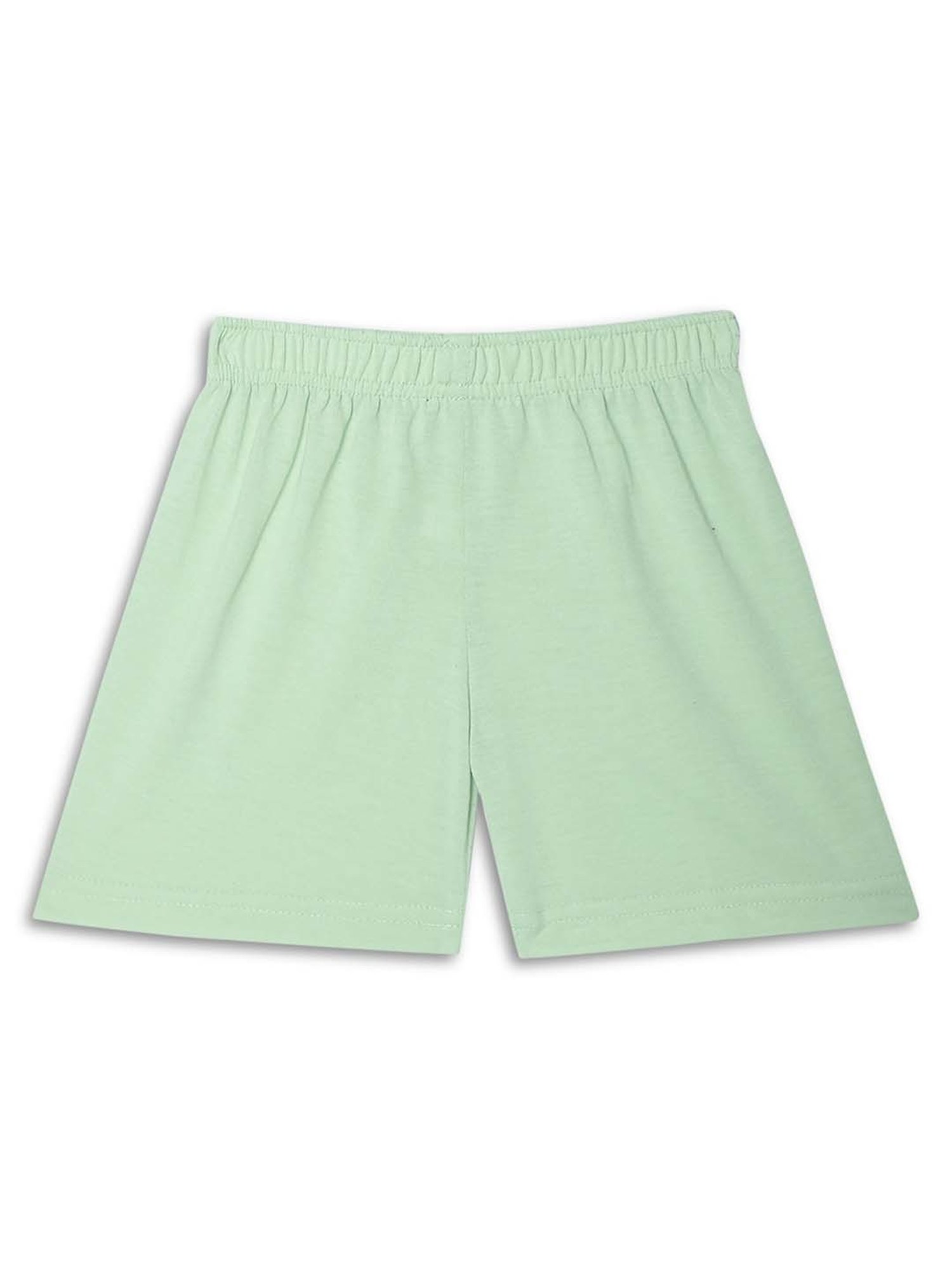 Vimal Jonney Kids Yellow & Green Printed Shorts (Pack of 2)