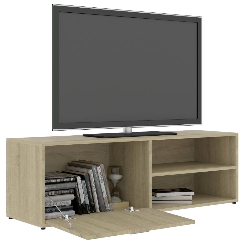vidaXL TV Cabinet Color Sonoma Oak Chipboard Stand Indoor Home Furniture