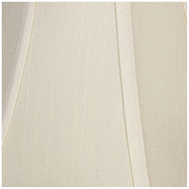 Imperial Shade Creme Small Bell Lamp Shade 4.5" Top x 9" Bottom x 8" Slant x 7.5" High (Spider) Replacement with Harp and Finial