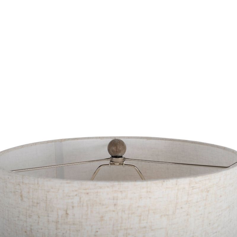 2pk Greige Oak Lamps Oak - Decor Therapy