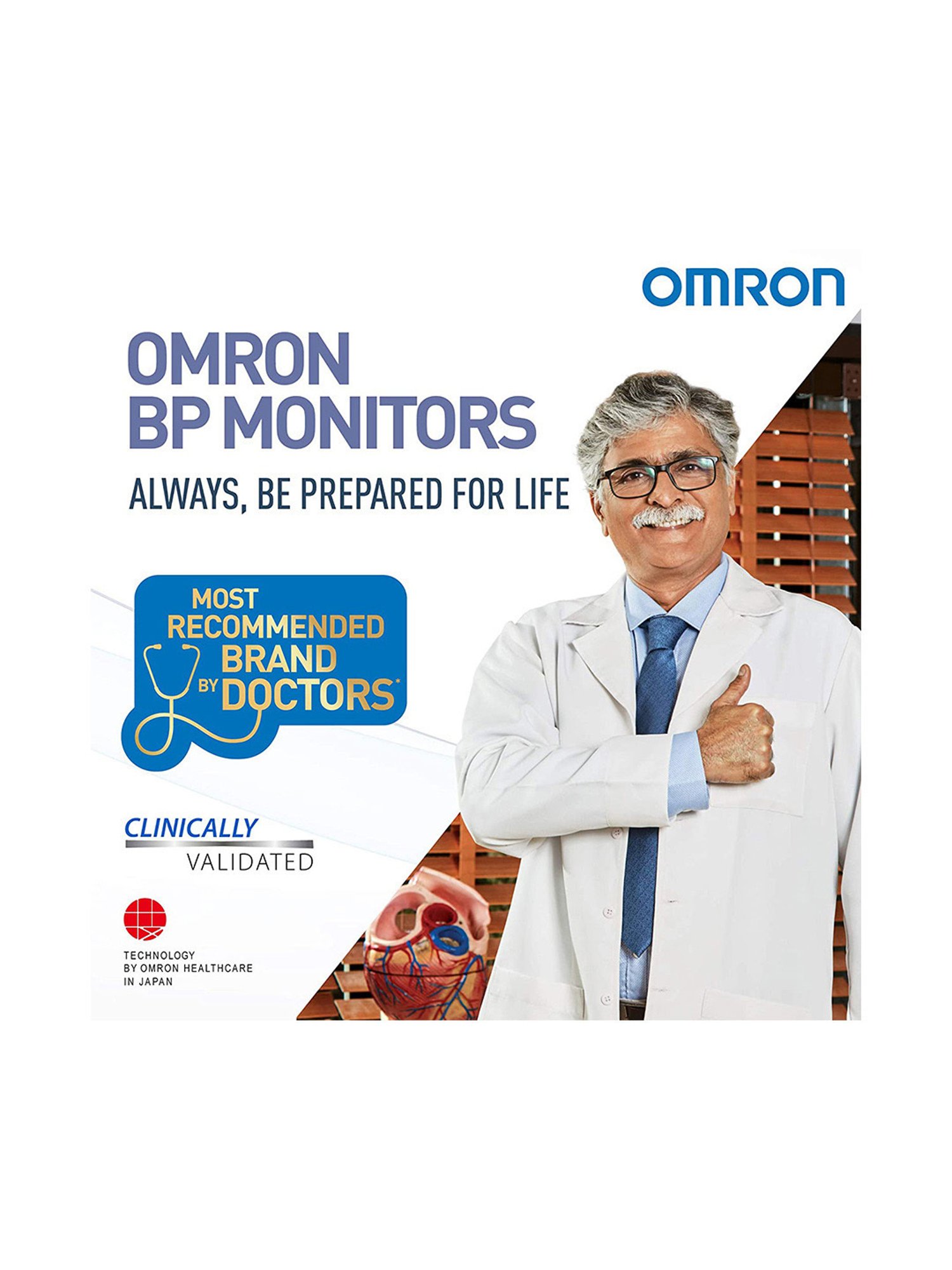 Omron HEM-6161 Fully Automatic Wrist Blood Pressure Monitor with Intellisense Technology (White)