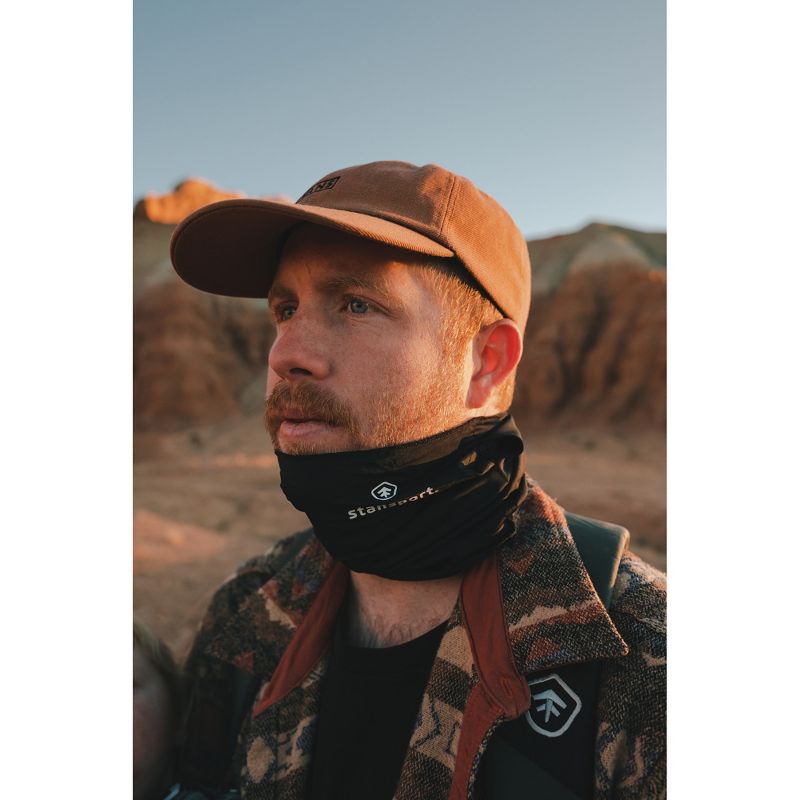 Stansport Microfiber Neck Gaiter  - Black - 2 Pack