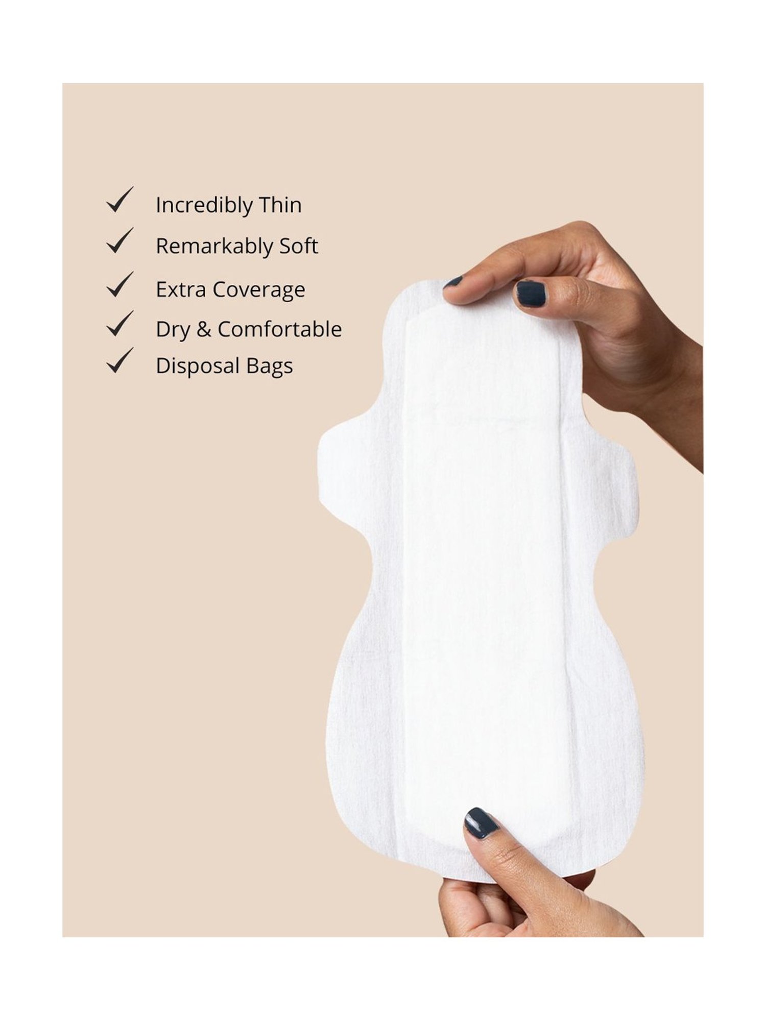 CARMESI Sensitive - 10 Pads - 5 Large + 5 XL