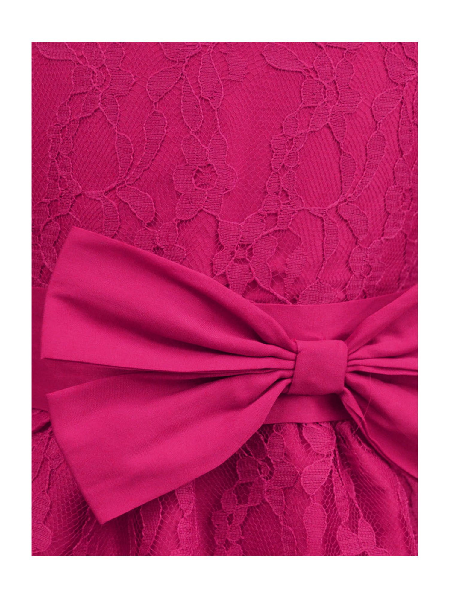 Many Frocks Kids Red Solid Dress