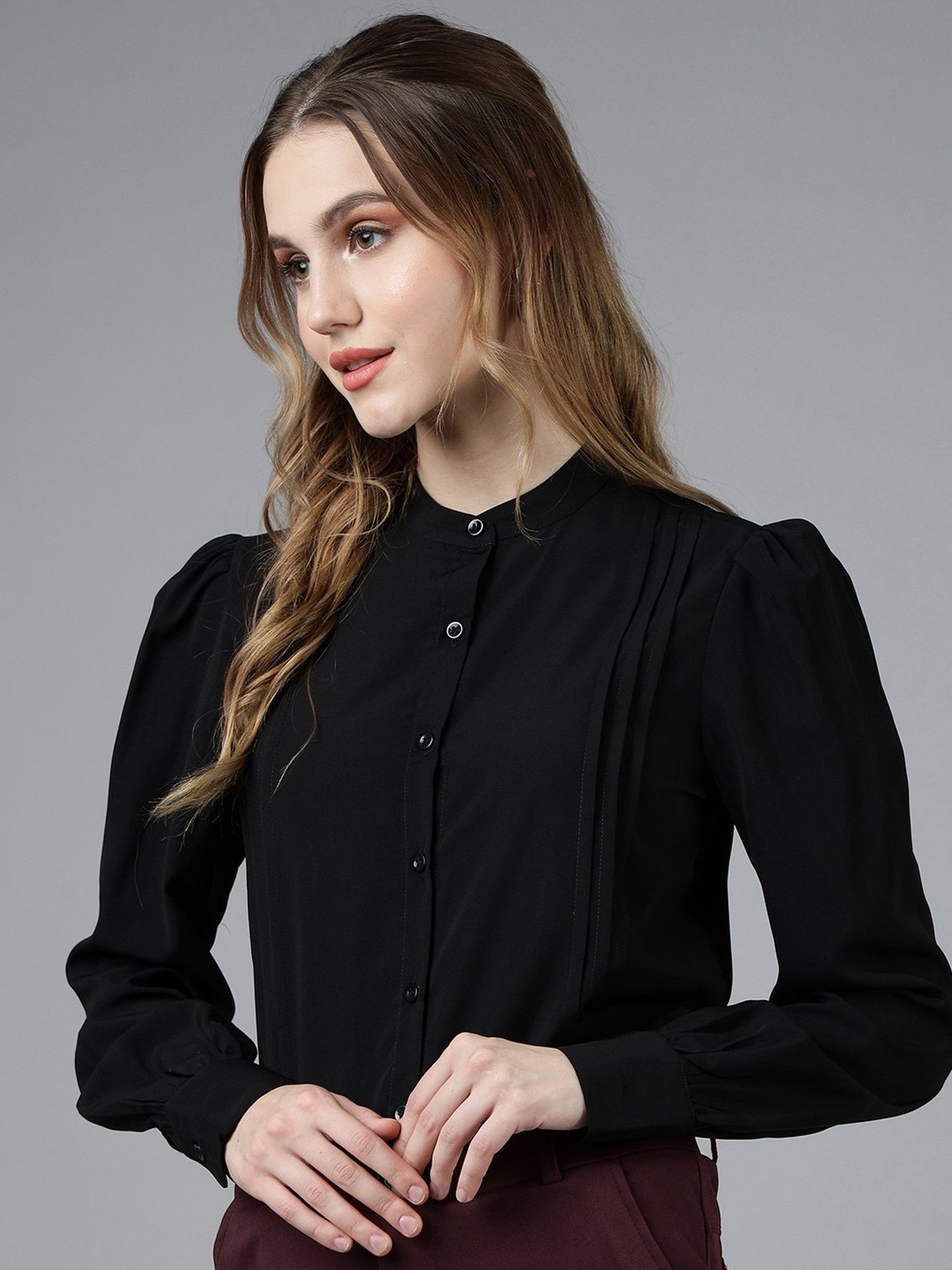 FITHUB Black Regular Fit Shirt