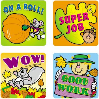 Stickers Fall Fun 120/Pk Acid &