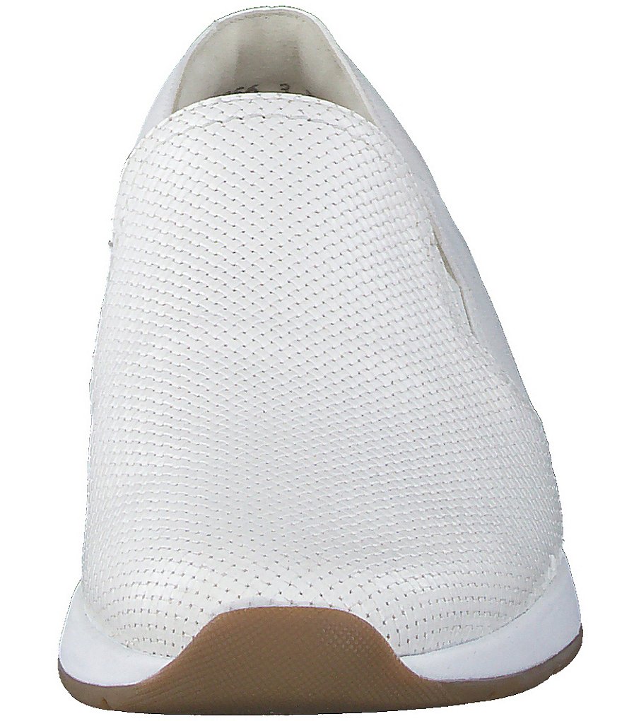 Paul Green Ivy Leather Woven Embossed Slip-On Loafers