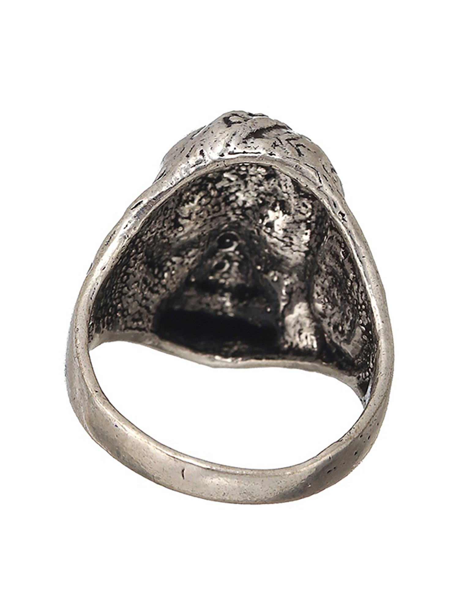 Bold by Priyaasi Happy Skull Black Casual Ring for Men