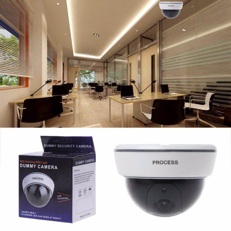 Fake Dummy Simulation Camera Safely Security Surveillance CCTV Red LED Light New
