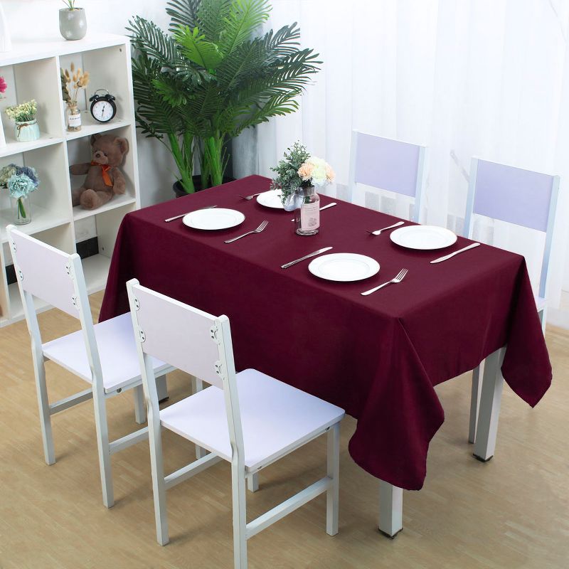 Juvale Thanksgiving Pumpkin & Fall Leaves Rectangle Dining Tablecloth Party Table Cover, 83 x 59 in