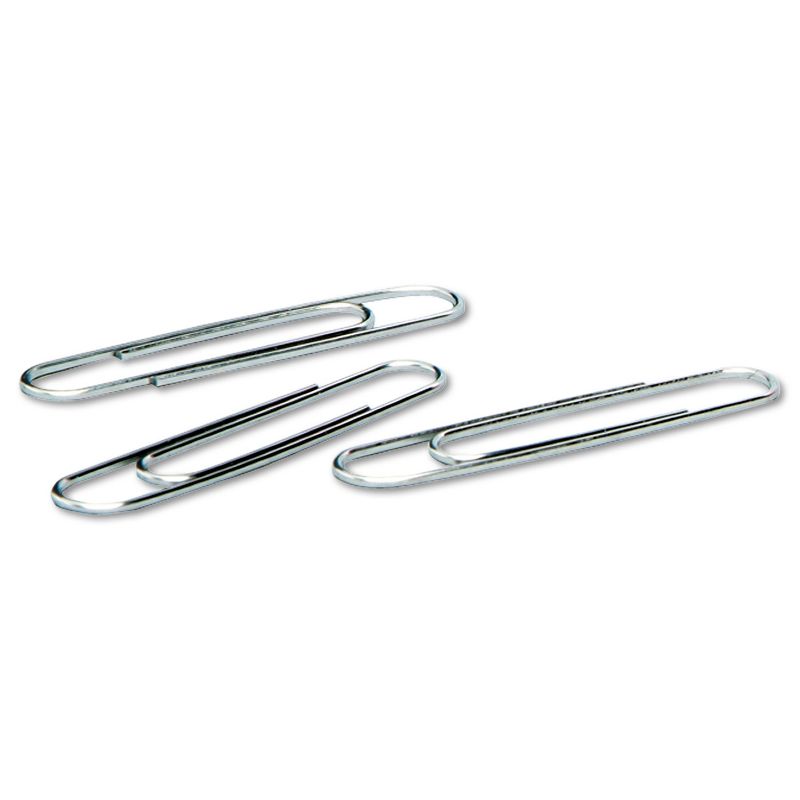 ACCO Smooth Standard Paper Clip Jumbo Silver 100/Box 10 Boxes/Pack 72580