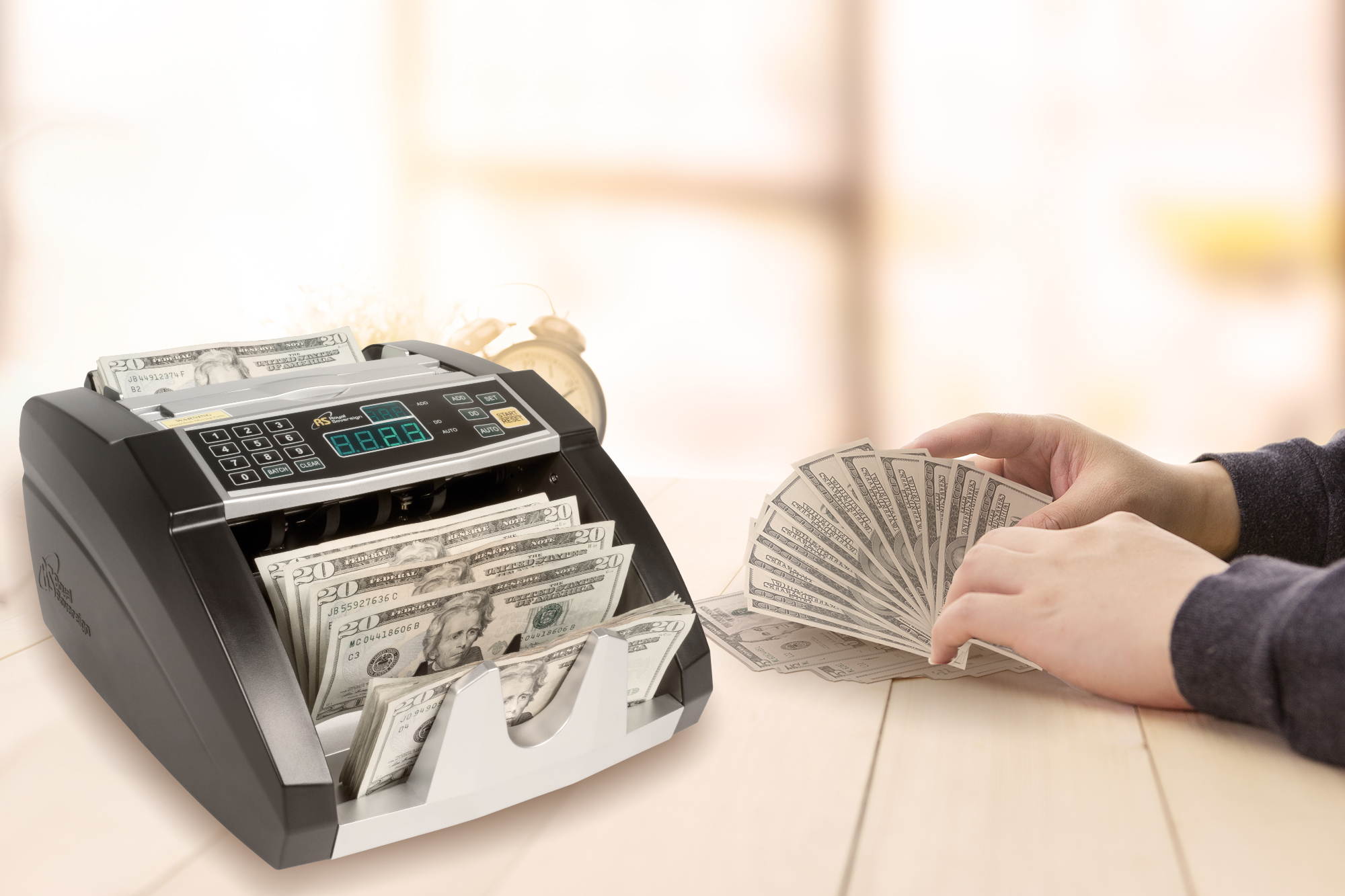 Royal Sovereign Electric Bill Counter 1000/Bills/Min 12 3/8 x 9 7/8 x 6 1/2