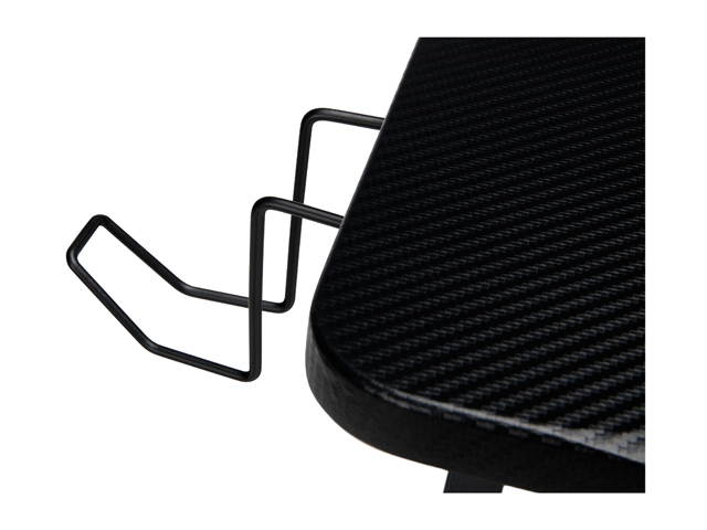 Essentials Collection 55" Gaming Computer Desk, 35" Monitor Shelf, X-Base, in Black/Black (ESS-1100-BLK-BLK)