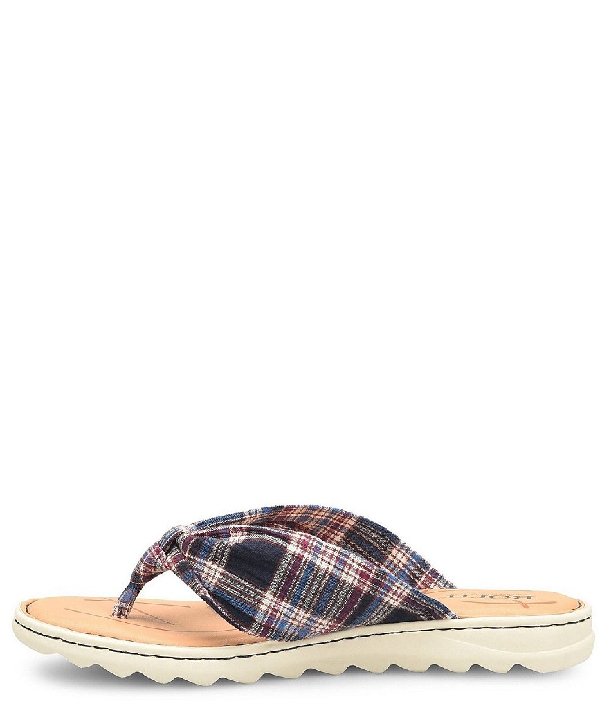 Born Tide Plaid Knot Sandals
