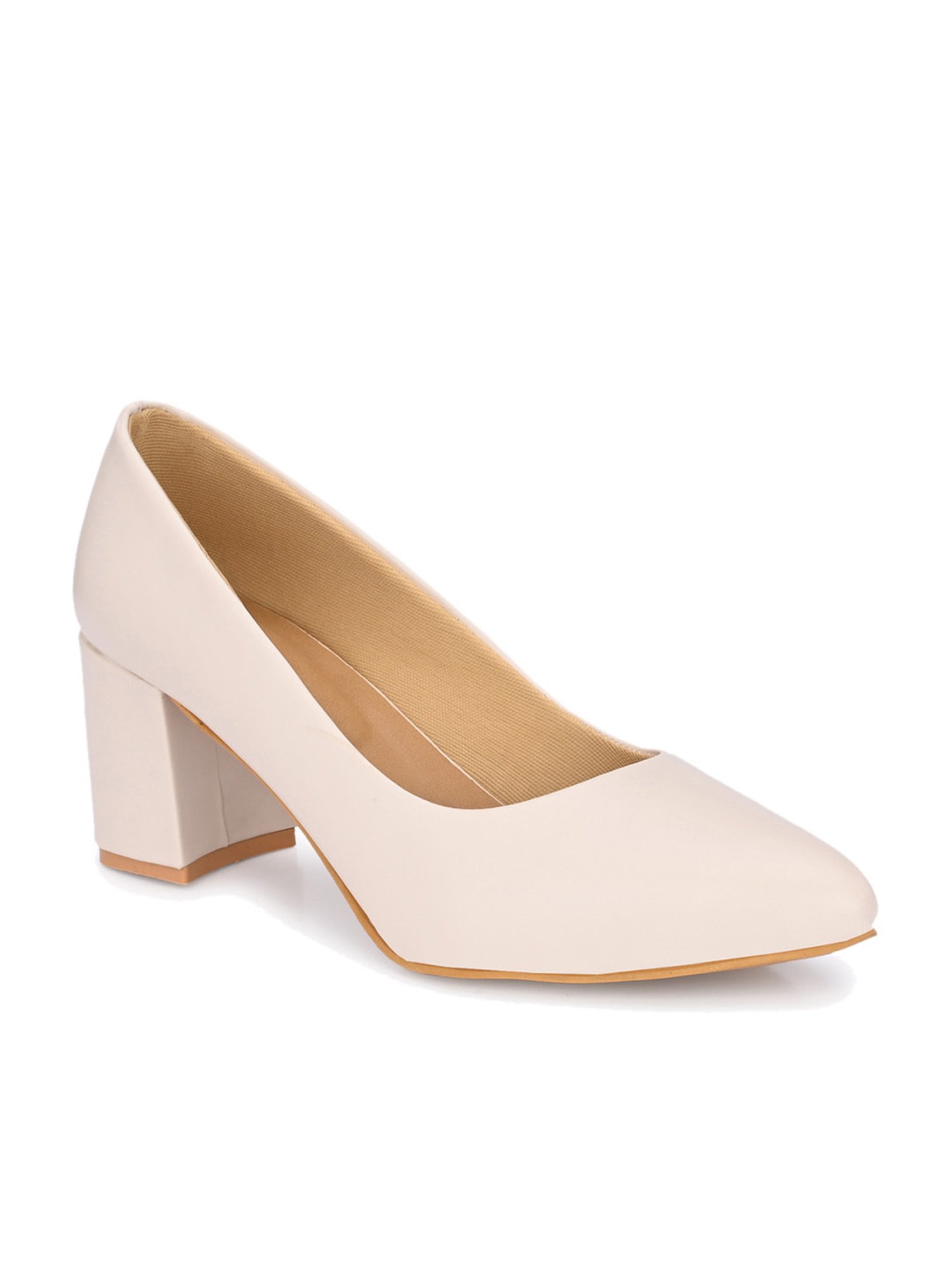 Clog London Women's Off White Casual Pumps