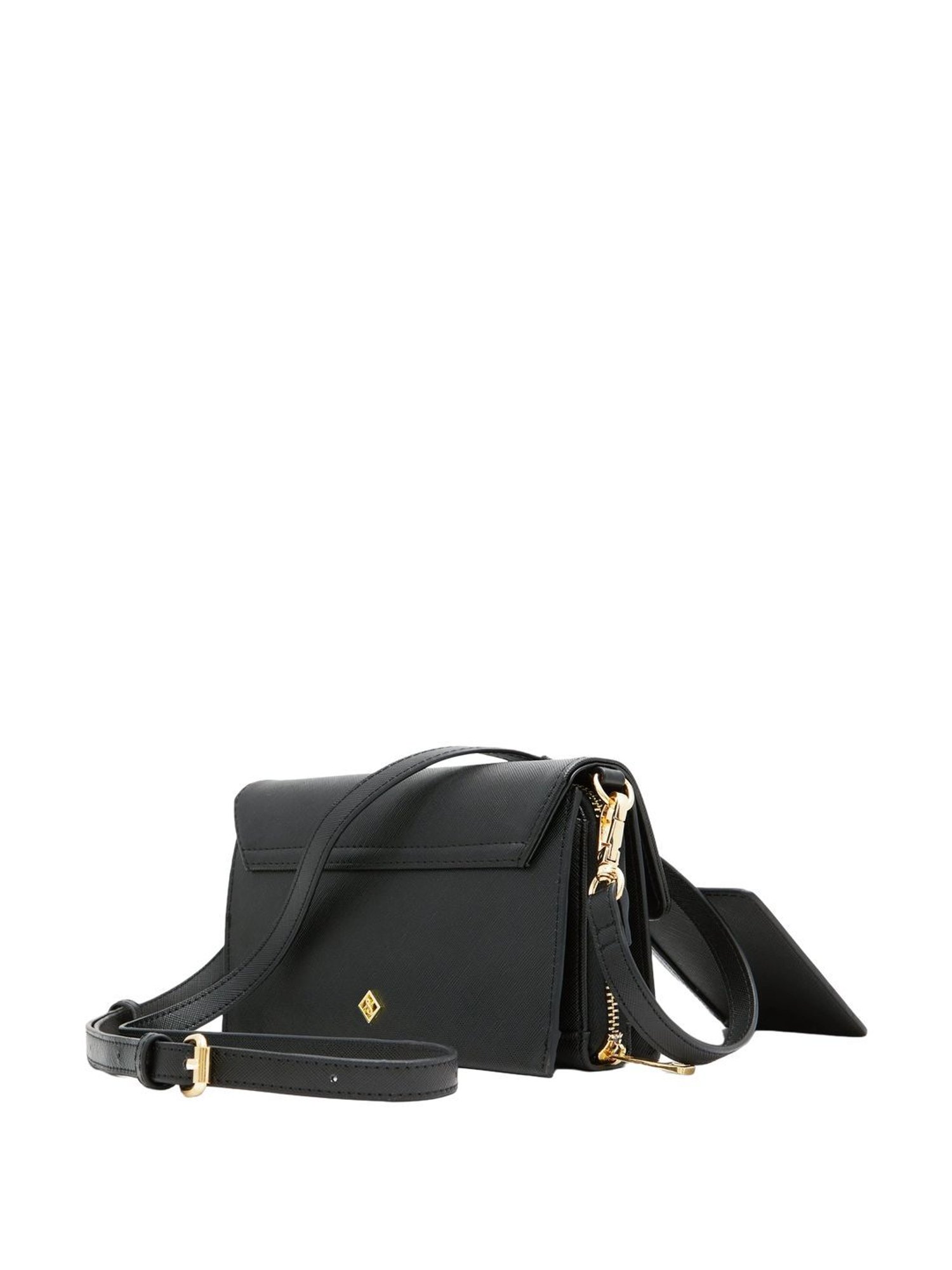 Call It Spring Black Solid Small Sling Handbag