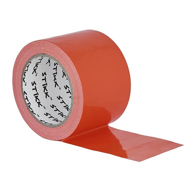 x 25 yd 7.5 Mil Thick Orange Duct Tape PE Coated Weather Resistant (2.83 in 72MM)