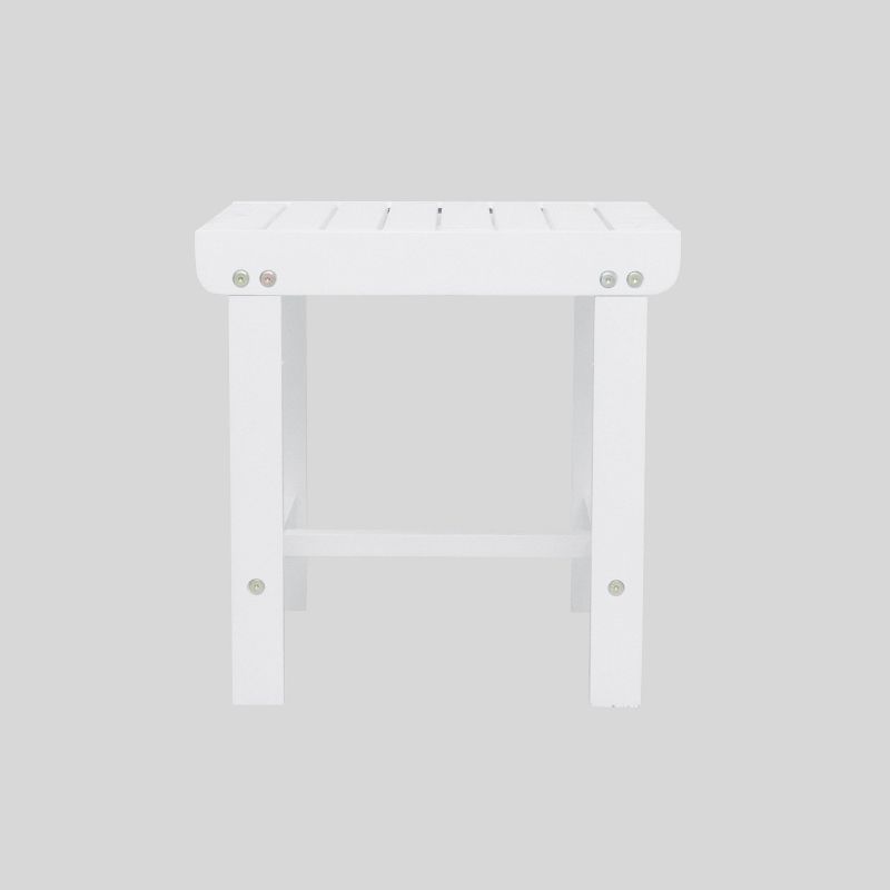 Bradley 2pc Wood Outdoor Patio Conversation Set - White - Vifah