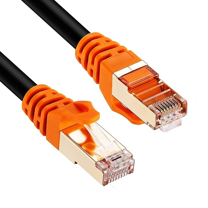Cat 7 Outdoor Ethernet Cable 30 ft CAT 7 Heavy Duty Double Shielded Ethernet Patch Cable Waterproof Ethernet Cable for Ethernet Switch IP Camera POE and More Direct Burial Ethernet Cable