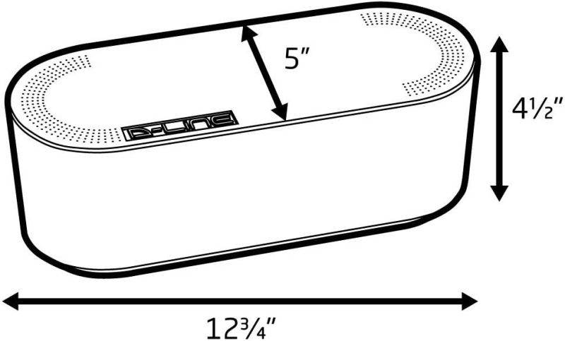Cable Management Box | Hide and Conceal Power Strips and Electrical Cords from TVs Computers and Desks | Cord Organizer Made from Electrically Safe ABS Material (Small Black)