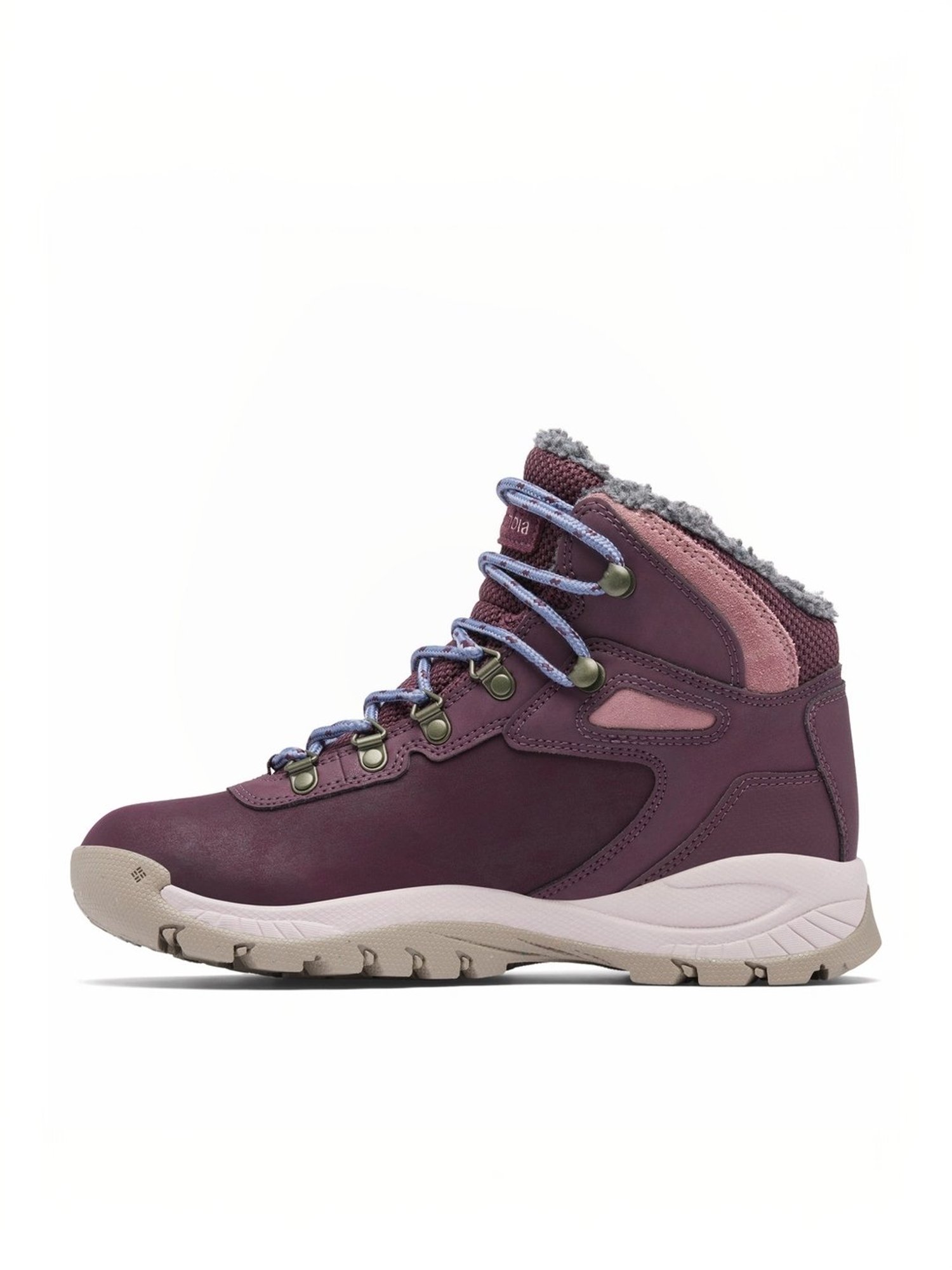 Columbia Women's NEWTON RIDGE WP OMNI-HEAT II Maroon Outdoor Shoes