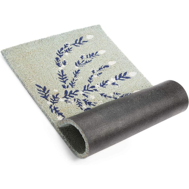 Evergreen Flag Cambridge Welcome Burlap Sassafras Switch Mat - 22" Long x 10" High