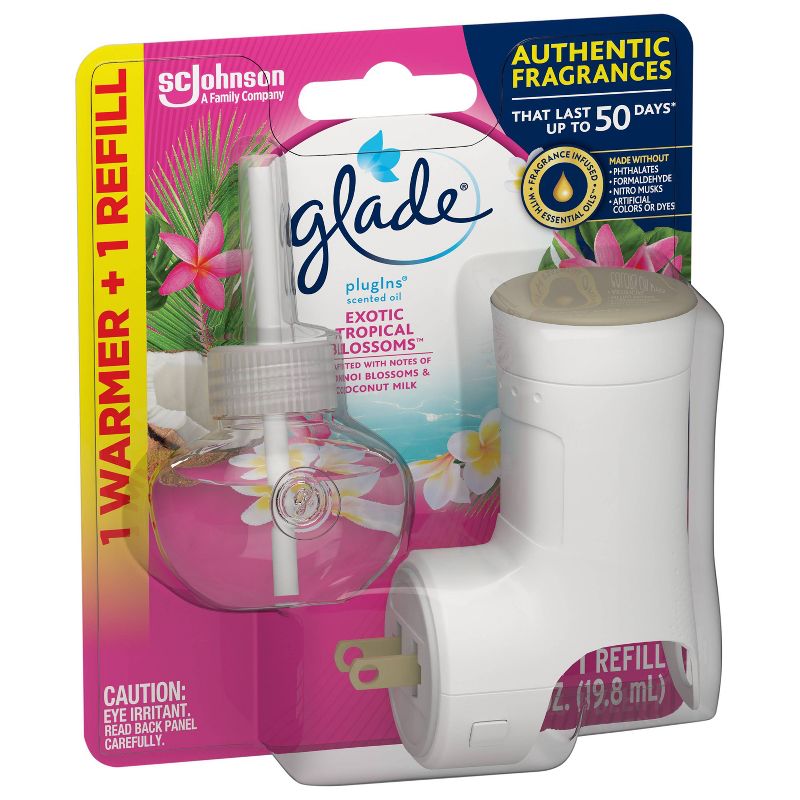 Glade Tropical Blossoms PlugIns Starter Kit - 0.67 fl oz